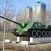 Soviet tank destroyer SU-100 as monument to 50th Anniversary of Victory in the Great Patriotic War