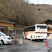 Yunishikawa-onsen bus station and public bath in Nikko city