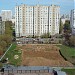 Open-air parking under construction in Moscow city