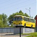 Памятник автобусу ЛиАЗ-677М в городе Волоколамск
