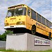 Памятник автобусу ЛиАЗ-677М в городе Волоколамск