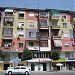 Painted building by the Ring Road in Tirana city