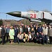 Самолёт-памятник МиГ-23М в городе Иркутск