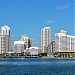 Brickell Key in Miami, Florida city