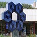 Victor Vasarely Zsolnay-szobra (hu) in Budapest city