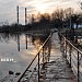Пешеходный мост через р. Колпанка в городе Гатчина