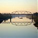 Railway bridge over the Western Dvina river