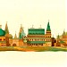 Воссозданный деревянный дворец царя Алексея Михайловича в городе Москва