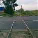 Нерегулируемый железнодорожный переезд в городе Дзержинский