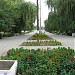 Avenue (allée) with flower beds