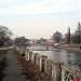 Демонтированный подвесной пешеходный мост в городе Харьков