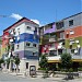 Colorful building in Tirana city