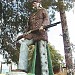 Old Trappers Lodge Statues in Los Angeles, California city