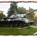Постамент, на якому стояв танк в місті Ужгород
