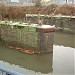 railway bridge piers in Leicester city