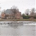 Abbey Park weir in Leicester city