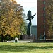 Sculpture of giant Neringa in Klaipėda city