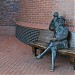 Тротуарная скульптура «Моряк с обезьяной» в городе Калининград