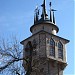 Entrance tower with waterfall in Moscow city