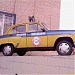Памятник автомобилю ГАИ «Москвич-402» в городе Щёлково