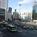 Bus and taxi pool in Tokyo city