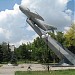 Постамент памятника самолёту «МиГ-17» в городе Мариуполь