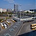 Árpád híd Bus Station in Budapest city