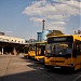 Árpád híd Bus Station in Budapest city