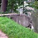 Разрушенный пешеходный мост в городе Гусев