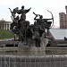 Памятник основателям Киева с фонтаном в городе Киев