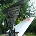 Monument in the shape of the wing in Pskov city