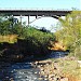 Ponte ferroviária sobre o Rio Capivara na Botucatu city