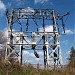 Historical terminal high-voltage tower 150kV (1932-1933) in Dnipro city