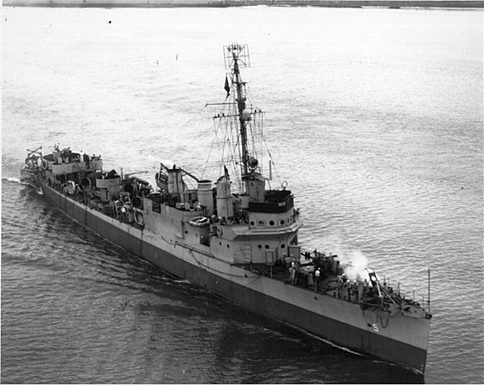 Wreck Of Uss Palmer (dd-161 Dms-5)