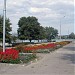 Avenue (allée) with flower beds