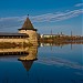 Confluence of rivers Velikaya and Pskova in Pskov city