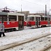 Tram Circle in Moscow city