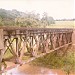 Ponte ferroviária sobre o Ribeirão do Roque (desativada) na Pirassununga city