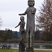 Two sculptures in Port Alberni, British Columbia city
