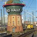 Wasserturm am Hauptbahnhof in Stadt Halle (Saale)