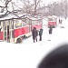 Tram Circle in Moscow city