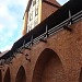 Reconstructed fragment of the city wall and Ramer tower on Torņa street