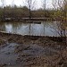 Затопленный котлован непостроенной канализационной насосной станции в городе Барнаул