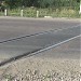 Железнодорожный переезд через Новое шоссе в городе Долгопрудный