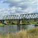 Железнодорожный мост через реку Клязьму в городе Павловский Посад