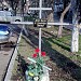 Крест на месте Александро-Невской церкви в городе Севастополь