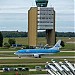 The control tower of Ferihegy Intl. Airport (BUD - LHBP) in Budapest city