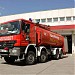 Depot of the airport fire department in Budapest city