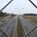 Footbridge over road A8 (E77)