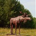 Памятник лосю в городе Белорецк